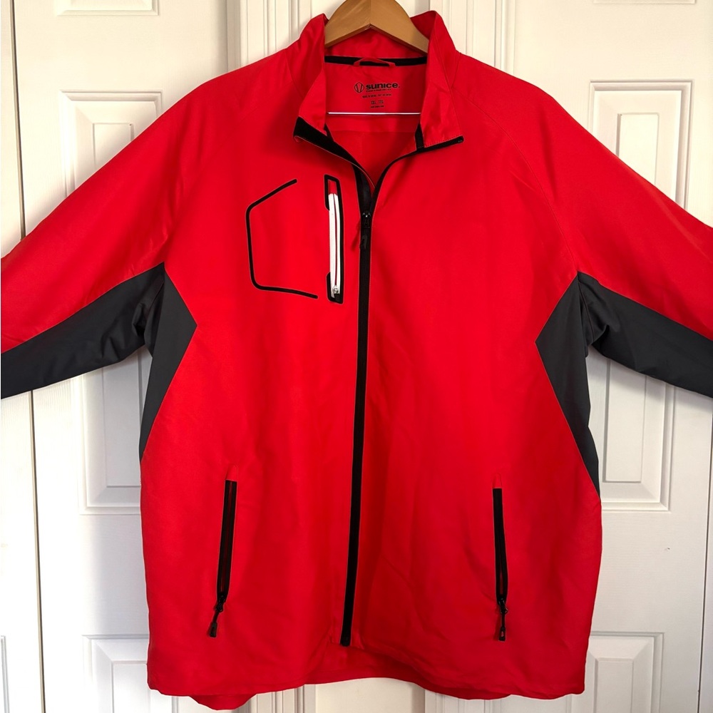Sunice Red and Black Men's Jacket, XXL